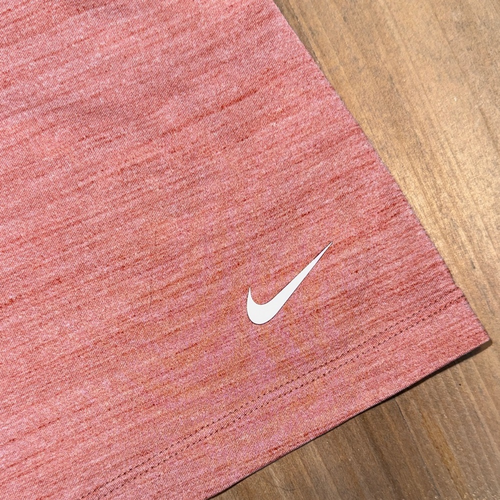 Nike Women’s Heathered Pink Racerback Tank Top Dri-FIT Athletic Workout - Picture 3 of 4